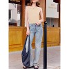 Imily Bela Womens Ribbed Boatneck Tank Top Summer Tight Sleeveless Shirt Chic Style - 4 of 4