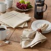 Design Imports  French Stripe Napkin Set 6 Piece, Taupe/Gray, 20X20" - 3 of 4