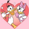 Girl's Mickey & Friends Donald and Daisy In Love T-Shirt - 2 of 4