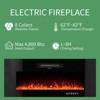 AMERLIFE Entertainment Center Set Include Floating TV Stand with Electric Fireplace & 2 Bookcases - 2 of 4