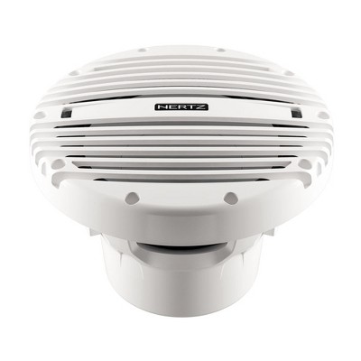 Hertz HMS-10-B-2 10" 250 Watts RMS 2-Ohm Marine Infinite Baffle Subwoofer, White