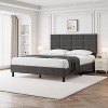 Full Upholstered Platform Bed with Adjustable Headboard. Heavy-Duty Wood Slat Support, Noise-Free, No Box Spring Needed & Easy Assembly. - 3 of 4