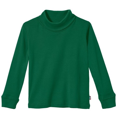 City Threads USA-Made Girls Soft Cotton Jersey Long Sleeve Tee | Forest  Green - 8Y