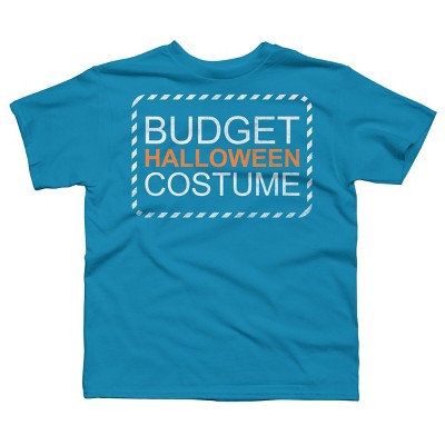 Boy's Design By Humans Budget Halloween By rock3tman T-Shirt