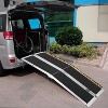 Coucheta 5/6/7 FT Portable Wheelchair Ramp, 600LB Capacity with Transition Plate, Non-Skid Surface & Reflective Strips for Home, Stairs, Vehicles - 4 of 4