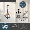 VAXCEL Monrovia 5 Light Bronze Chandelier - 4 of 4
