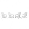WestinTrends Tuscany HIPS Outdoor Patio Folding Adirondack Chair (Set of 4) - 4 of 4