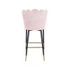 Meridian Furniture,Lily Velvet Stool, Set of 2 - 3 of 4