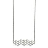 Chisel Stainless Steel Polished Honeycomb Pendant Necklace 17.75" Cable Chain with a 1.25" Exte - 2 of 2