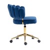 NicBex Home Office Chair with Adjustable Height Modern Rotatable Velvet Computer Chair Vanity Chair with Golden Base for Office, Study, Bedroom - 3 of 4
