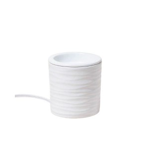 makesy white glazed ceramic warmer - 1 of 3