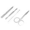 Unique Bargains Personal Care Stainless Steel Nail Clipper Cleaner Cuticle Grooming Kit Manicure Set 6 in 1 - 3 of 4