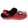 Marvel Avengers Spiderman Fuzzy Fleece Lined Clogs for Boys Winter Warm Plush Garden Shoes - 2 of 4