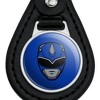 Power Rangers Blue Ranger Helmet Black Leather Keychain - 3 of 4