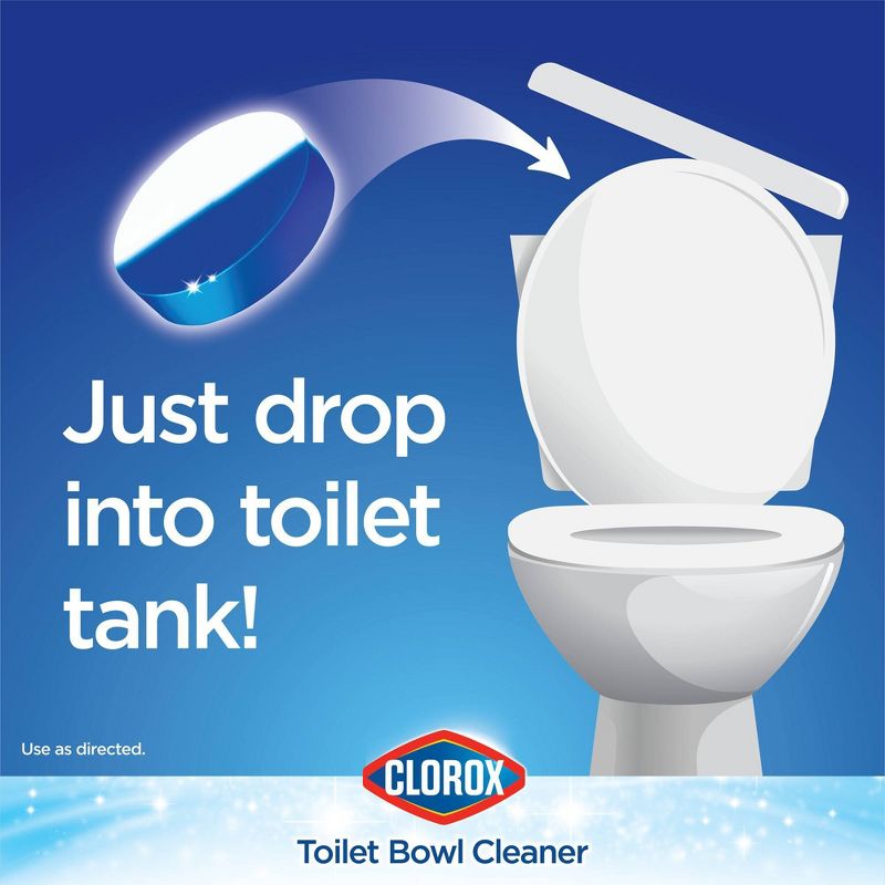 Clorox Rain Clean Scent Ultra Clean Toilet Tablets - 2.47oz/4ct, 6 of 12