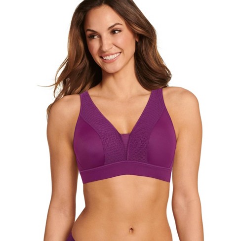 Jockey Women's Forever Fit Full Coverage Lightly Lined Lace Bra 2X Deep  Raspberry