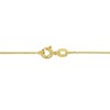 EVERLY JEWELRY | 10K Yellow Gold 0.85mm Diamond Cut Cable Chain Necklace, 17-inch - 4 of 4