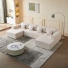 Corduroy U Shaped Sectional Sofa Couch, Reversible & Spacious, Ultimate Comfort with Plush Cushions, Perfect for Modern Living Rooms - 2 of 4