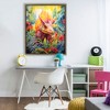 Stupell Industries Colorful Dinosaur in Jungle Floating Frame Canvas Art - 3 of 4