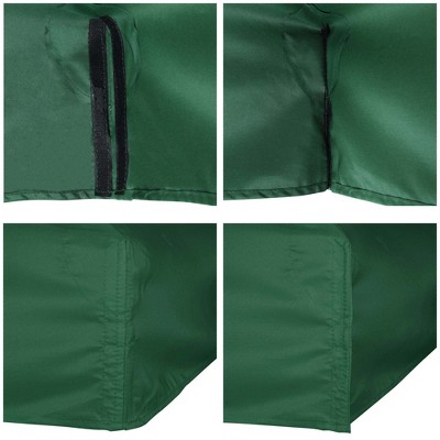 Green Polyester 10'x10' Dual-Tier Gazebo Canopy Replacement
