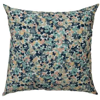 22"x22" Oversize Speckled Floral Poly Filled Square Throw Pillow - Rizzy Home