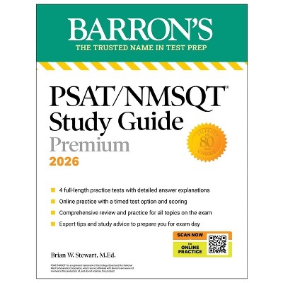 Psat/NMSQT Premium Study Guide, 2026: 2 Practice Tests + Comprehensive Review+ 200 Online Drills - (Barron's Test Prep) (Paperback)