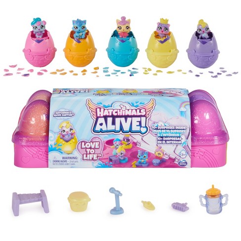  Hatchimals Alive, Hatch N' Stroll Playset with Stroller Toy and  2 Mini Figures in Self-Hatching Eggs, Kids Toys for Girls and Boys Ages 3  and up : Everything Else