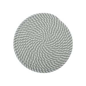 Unique Bargains Trivet Round Rope Woven Mat Cotton Non-woven Fabric 7.87"x7.87"x0.31" - 1 of 3