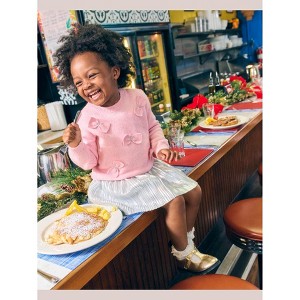 The Children's Place Toddler Girls Long Sleeve Bow Sweater - 1 of 4