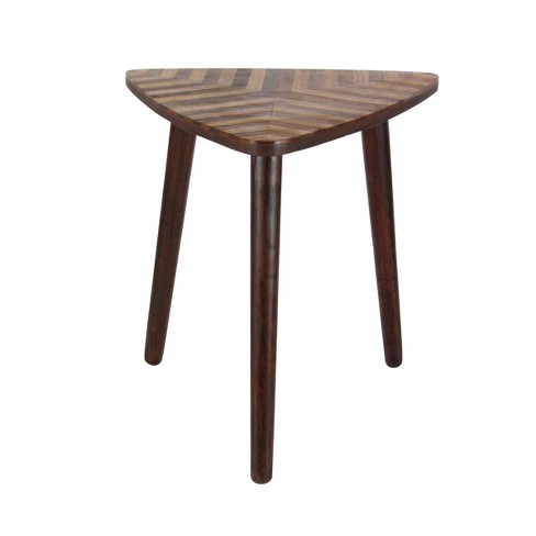 Modern Mango Wood Accent Table Dark Brown Olivia May Target