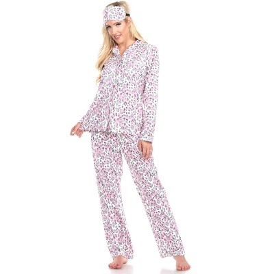 Women's Three-Piece Pajama Set - White Mark