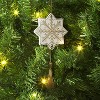 Christmas Modern Warmth Topper Ceramic Snowflake - Wondershop™ - 2 of 3