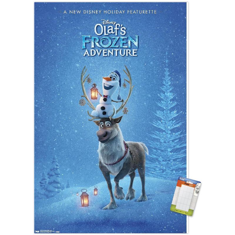 Trends International Disney Pixar Frozen: Olaf's Frozen Adventure - Teaser One Sheet Unframed Wall Poster Prints, 1 of 7