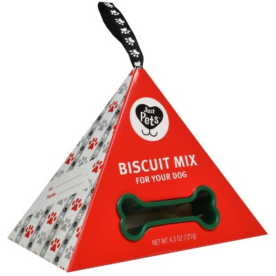 Just Pets Peanut Butter Holiday Biscuit Mix Holiday Dog Treats - 4.3oz