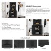 ORRD Tall Corner Cabinet with Doors for living room, bathroom,Dining Room or Kitchen,beige - 2 of 4