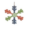 Melrose Wood Snowflake Ornament (Set of 6) - 2 of 3