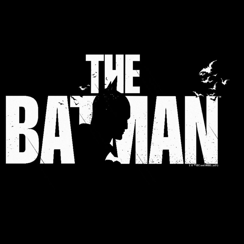 Women's The Batman Black and White Silhouette T-Shirt, 2 of 5