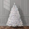 6ft National Christmas Tree Company Pre-Lit Winchester White Pine Hinged Artificial Christmas Tree with Silver Glitter & 350 Clear Lights - 3 of 4
