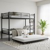 Kumasinova Twin-Over-Twin Bunk Bed with Trundle,Heavy Duty Metal Bed Frame with Full-Length Guardrails,Convertible to 2 Beds for Kids' Bedrooms/Dorms - 2 of 4