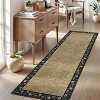 Floral Washable Rug - Non-Slip Soft Non-Shedding Low Pile Carpet Foldable Thin Rustic Mat for Nursery Dining Room - 2 of 4