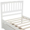 PAGED Modern Wooden Platform Bed, Twin Size Bed Frame with Headboard and 2 Drawers, Storage Bed for Bedroom, No Box Spring Needed - 3 of 4
