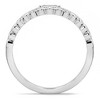 Pompeii3 1Ct Stackable Diamond Ring Gold Lab Created 12mm Wide - 3 of 4
