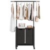 Laundry Hamper Cart with Hanging Bar, Removable Bags Laundry Baskets with Wood Top Table & Wheels, Laundry Sorter for Laundry Room Organization - 2 of 4