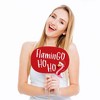 Big Dot of Happiness Funny Flamingle Bells - Tropical Flamingo Christmas Photo Booth Props Kit - 10 Piece - 2 of 4