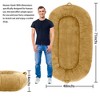 WhizMax Human Sized Dog Bed for People Adults, 71"x48"x14" Giant Pet Bed for Humans, Large Bean Bag Napping Dog Bed with Removable Cover - 3 of 4