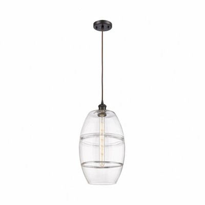 Vaz - 1 Light Cord Hung Mini Pendant In Industrial Style-18.5 Inches Tall and 10 Inches Wide