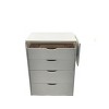 Okak Vanity Table and Chair Set with Mirror, 3 in 1 Vanity Desk with Plip Top Mirror, Small Make Up Vanity Set with Visible Glass Desktop - 3 of 4