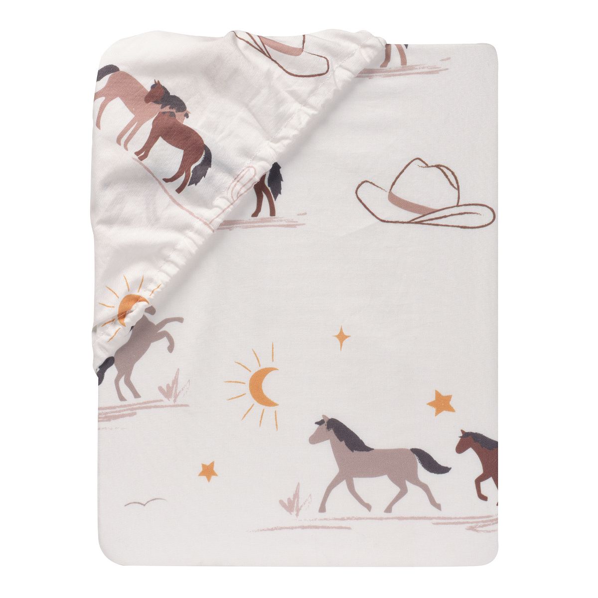 Lambs & Ivy Country Western Breathable 100% Cotton Fitted Crib/Toddler Sheet - thumbnail 3