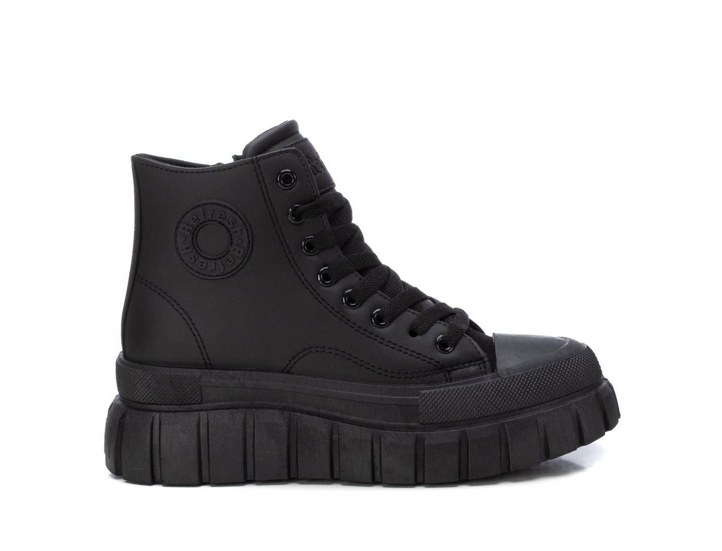 Женские кроссовки Refresh Shoes Refresh High Top Sneaker with side zipper 172359, цвет: Чёрный — фото 1