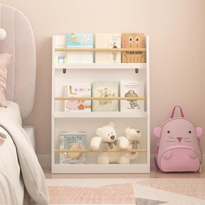 RISOKEYS 3 Tier Kids Book Shelf - Toy Organizer Ideal for Bedrooms, Playrooms, Classrooms – Durable Nursery Storage for Toddlers & Parents - 1 of 4